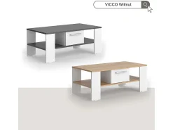 Mesa De Centro*Vicco Couchtisch carvalho goldkraft/branco 89.8x46.4x35.8 wilmut Natural escuro
