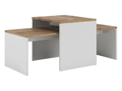 Hot Vicco Couchtisch-Set carvalho branco/dourado 100x48x40.4 donat Natural escuro