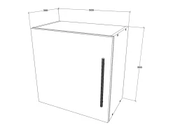 Prateleira| Cube haaus Kos, 1 porta, Antracite, 50 x 30 x 50 cm Cinza antracite