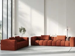CXL by Christian Lacroix - Sofá modular "Lorella" 5 lugares em tecido estrutural - 290x85x70cm^ Sofá