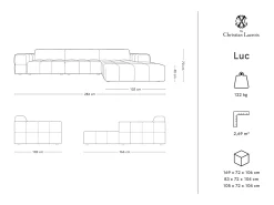 Sofá|CXL by Christian Lacroix - Sofá de canto direito 