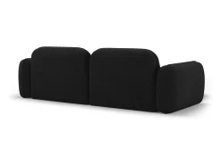 Sofá*CXL by Christian Lacroix - Sofá modular de canto esquerdo "Lucien" 3 lugares em veludo carvão - 230x165x70cm Cinza antracite