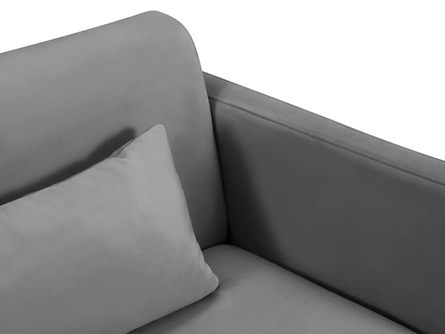 CXL by Christian Lacroix - Sofá-cama "Yanis" 2 lugares em veludo cinza escuro - 182x102x80cm^ Sofá