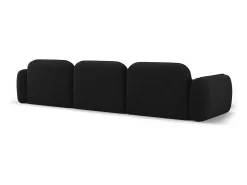 Online CXL by Christian Lacroix - Sofá modular de canto esquerdo "Lucien" 4 lugares em veludo carvão - 320x165x70cm Cinza antracite
