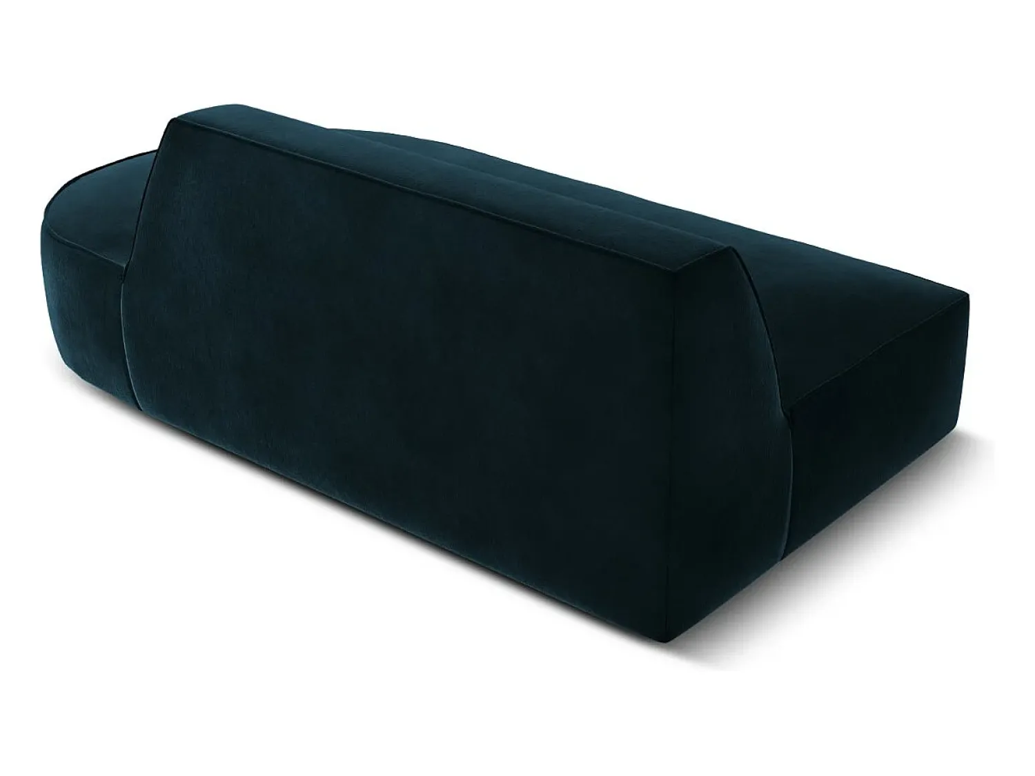 Sofá*CXL by Christian Lacroix - Sofá modular direito "Charles" 2 lugares em veludo petróleo escuro - 181x93x69cm Verde esmeralda