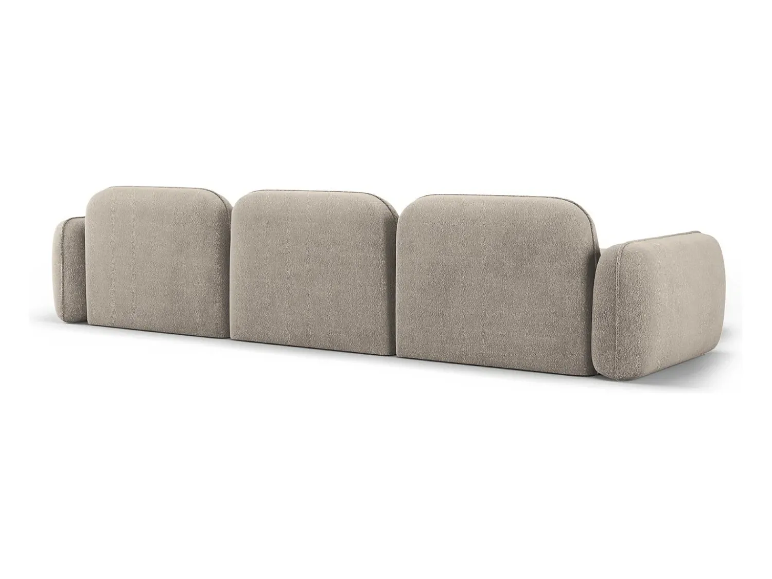 CXL by Christian Lacroix - Sofá modular de canto esquerdo "Lucien" 4 lugares em veludo escuro - 320x165x70cm^ Sofá