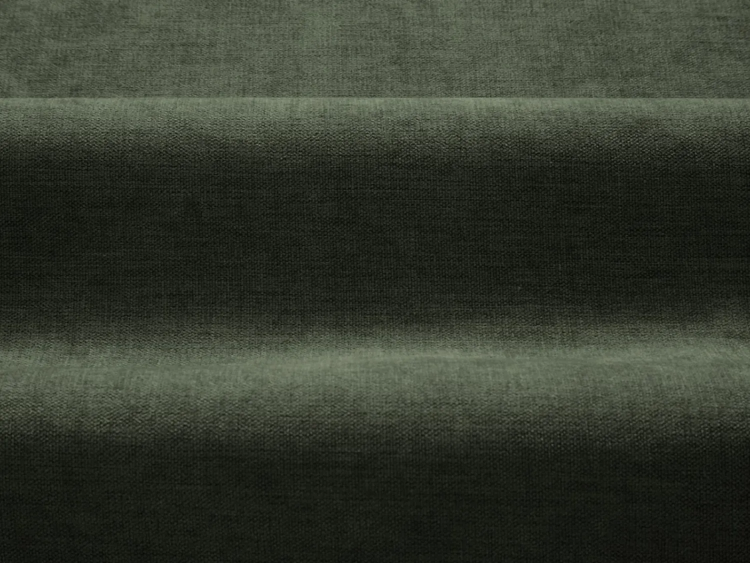 CXL by Christian Lacroix - Sofá modular "Maurie" 3 lugares em tecido chenille musgo - 224x107x90cm^ Sofá