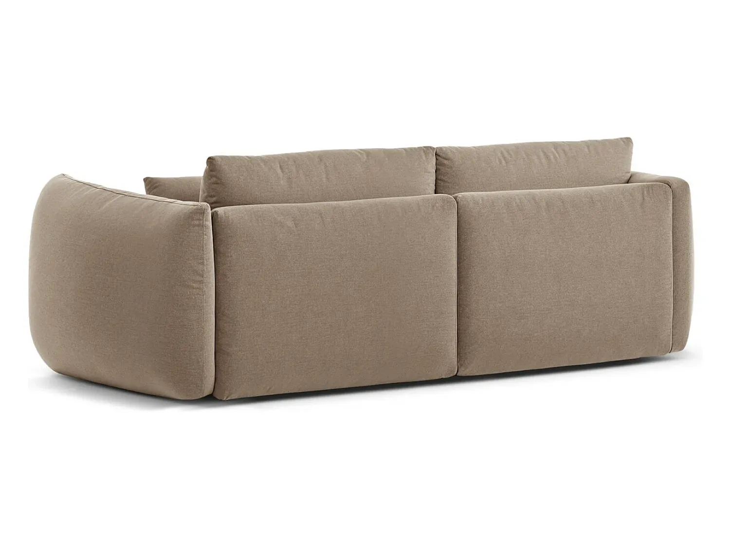 Sofá|CXL by Christian Lacroix - Sofá modular "Maurie" 3 lugares em tecido chenille areia - 224x107x90cm Camel