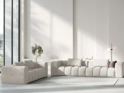CXL by Christian Lacroix - Sofá modular "Lorella" 5 lugares em tecido estrutural - 290x85x70cm^ Sofá