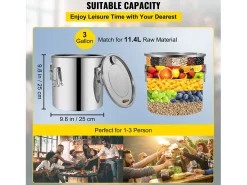 Acessório Vinho E Bar* Destilador de Álcool SucceBuy 12.5 L, Kit Moonshine Still, Destilaria de Whisky com Bomba d'Água Prateado