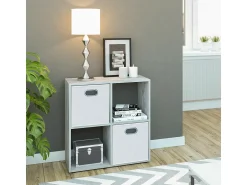 Prateleira|Vicco Divisória de sala betão 72.6x29x72 tetra Cinzento claro