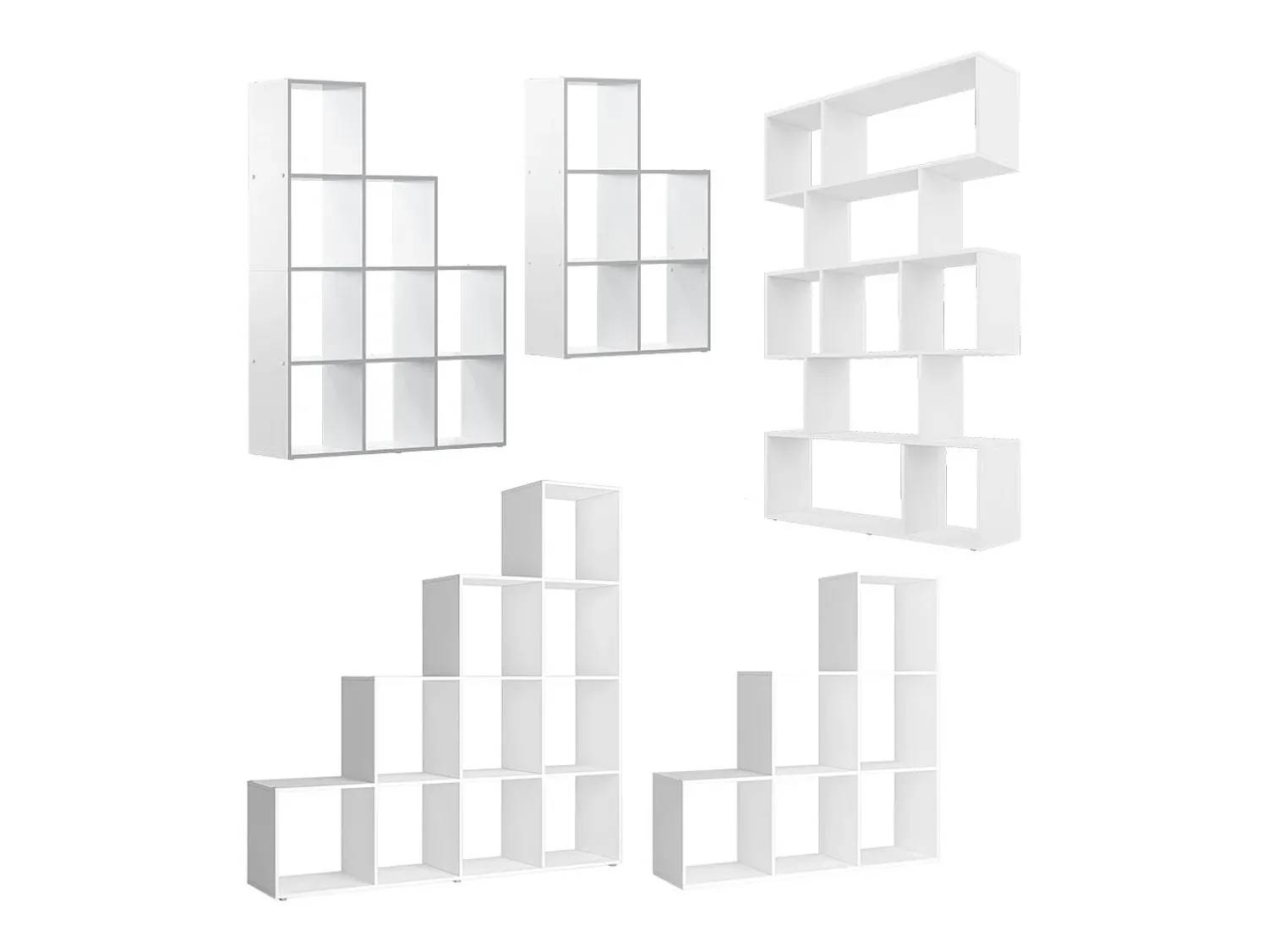 Vicco Divisória de sala 106x25x161.5 aramis^ Prateleira