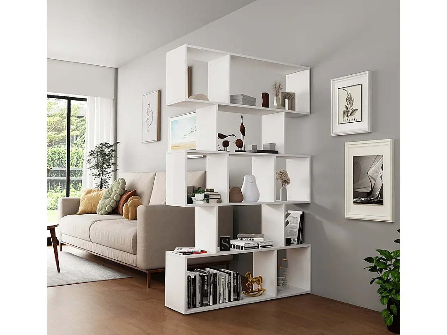Vicco Divisória de sala 106x25x161.5 aramis^ Prateleira
