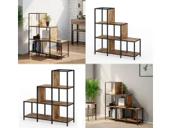 Vicco Divisória de sala madeira antiga 90x30x92 fyrk^ Prateleira
