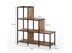 Vicco Divisória de sala madeira antiga 90x30x92 fyrk^ Prateleira
