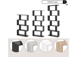 Prateleira|Vicco Divisória de sala sonoma 70x23.8x164.1 levio Natural claro