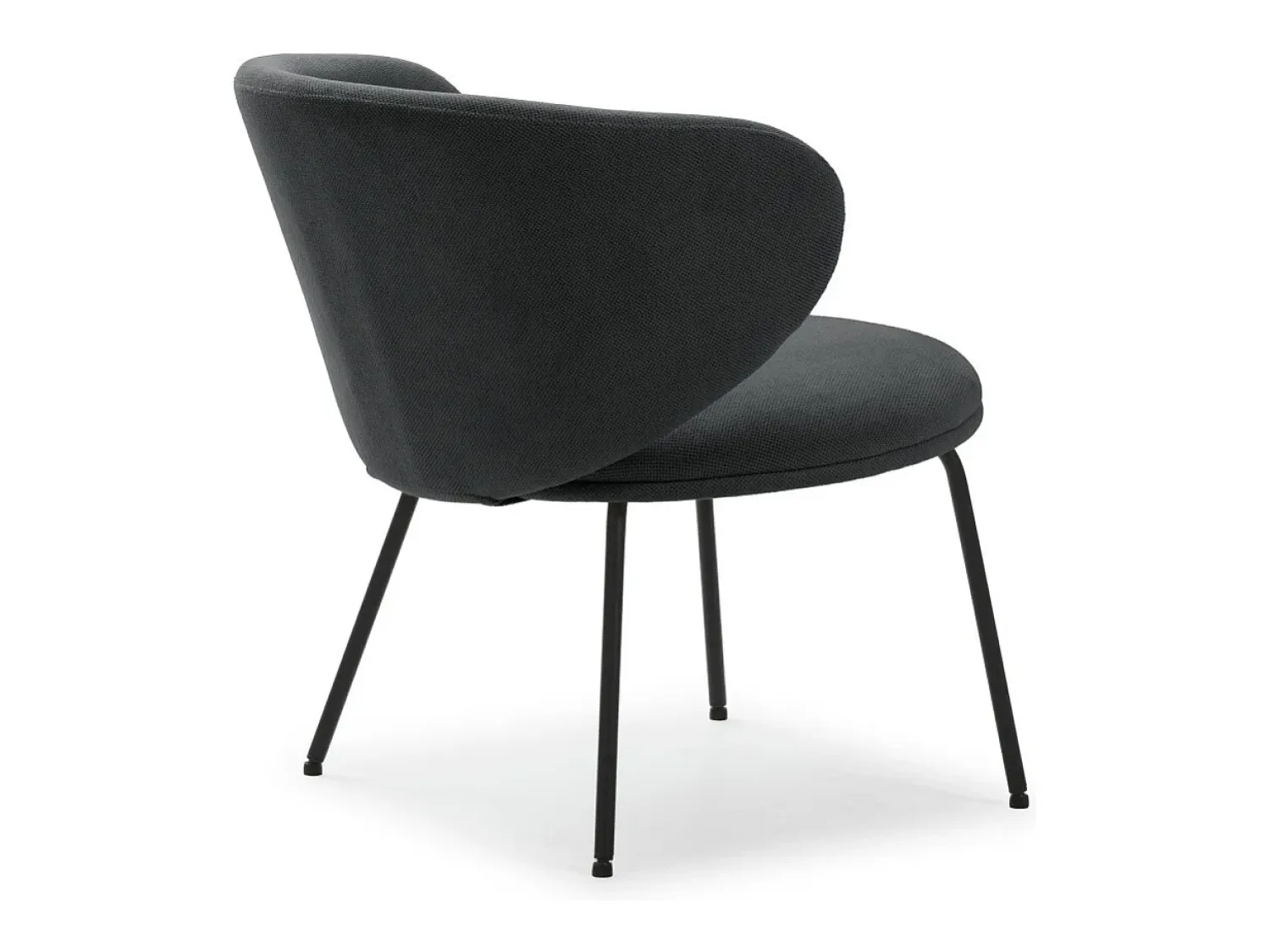 Hot Espreguiçadeira com pernas de metal 76x73 h77 cm Cinzento