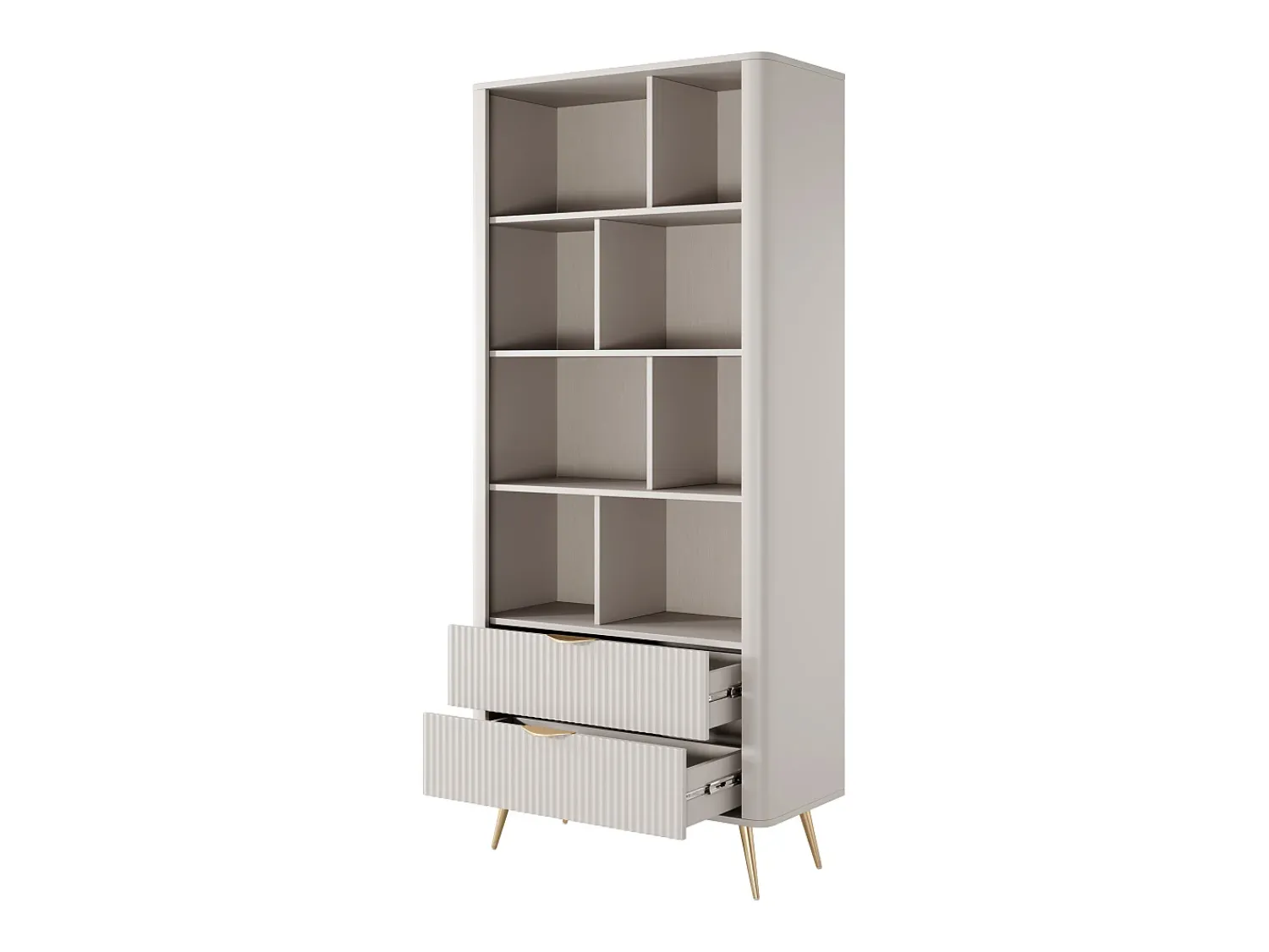 Estante: 2 gavetas, , 88,2 x 38 x 193,8 cm^ Biblioteca
