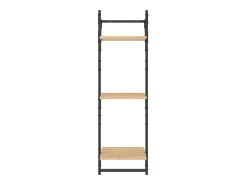 New Estante 3 prateleiras + barras 2pcs 30x25x100cm carvalho sonoma PT108214 Castanho