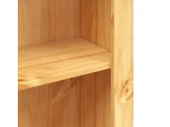 Vitrina|vidaxl Estante 4 prateleiras Corona Range pinho mexicano 80x29x150 cm Castanho