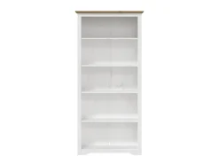 Biblioteca| Estante BODO 5 prateleiras 82x40x173 cm pinho maciço PT726308 Castanho