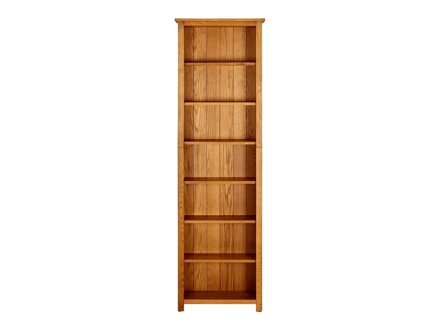 Vitrina|vidaxl Estante c/ 7 prateleiras 60x22x200 cm madeira carvalho maciça Castanho