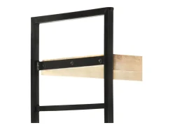 Vitrina*vidaxl Estante c/ 4 prateleiras 124x30x180cm madeira mangueira maciça Castanho