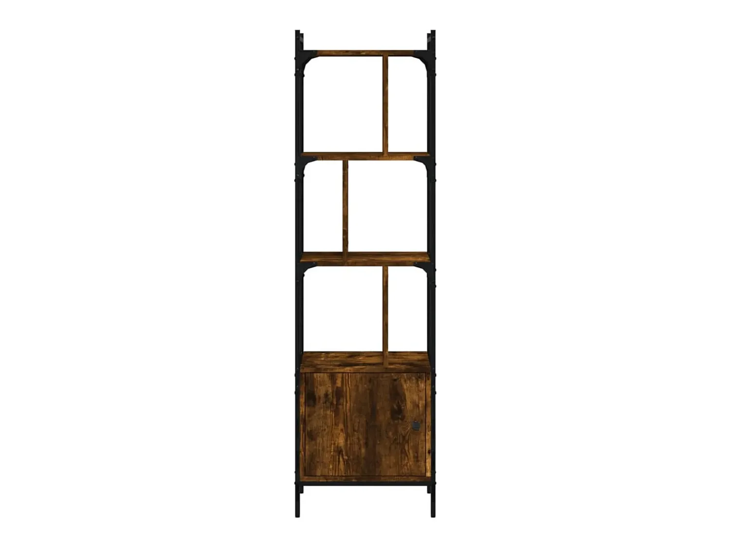 Discount vidaxl Estante c/ porta 44,5x30x154,5cm deriv. madeira carvalho fumado Natural escuro