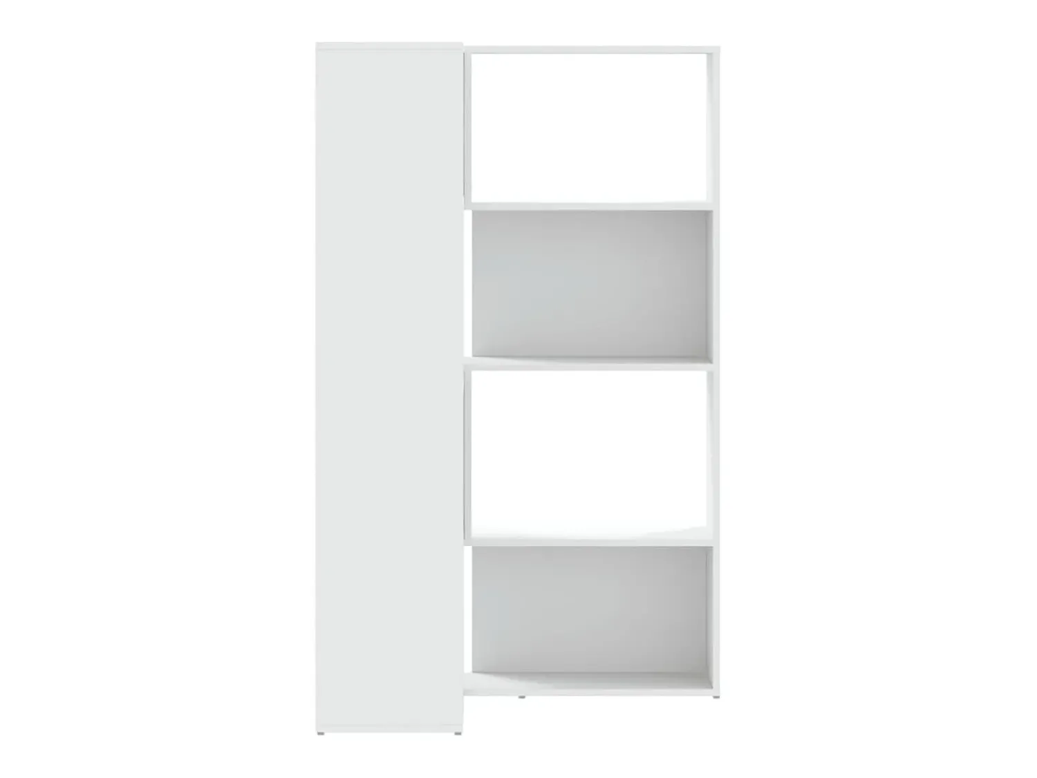 Prateleira|vidaxl Estante canto 4 prateleiras 85x85x140 cm deriv. madeira Branco