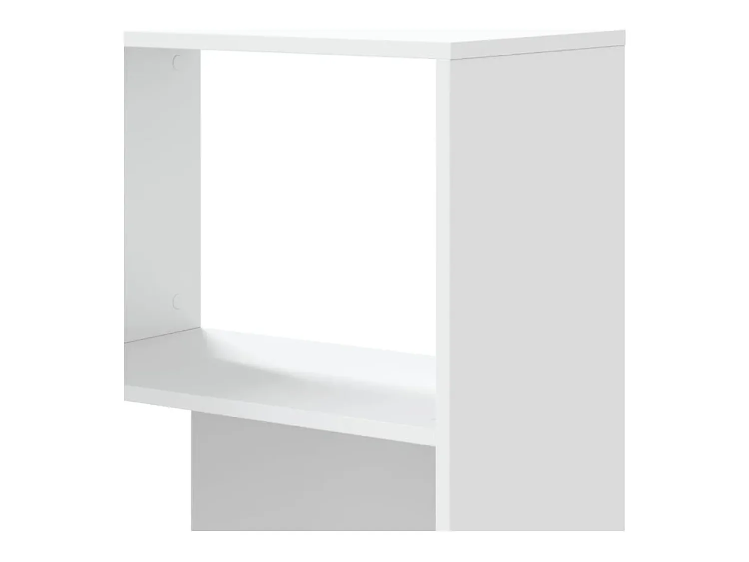 Prateleira|vidaxl Estante canto 4 prateleiras 85x85x140 cm deriv. madeira Branco