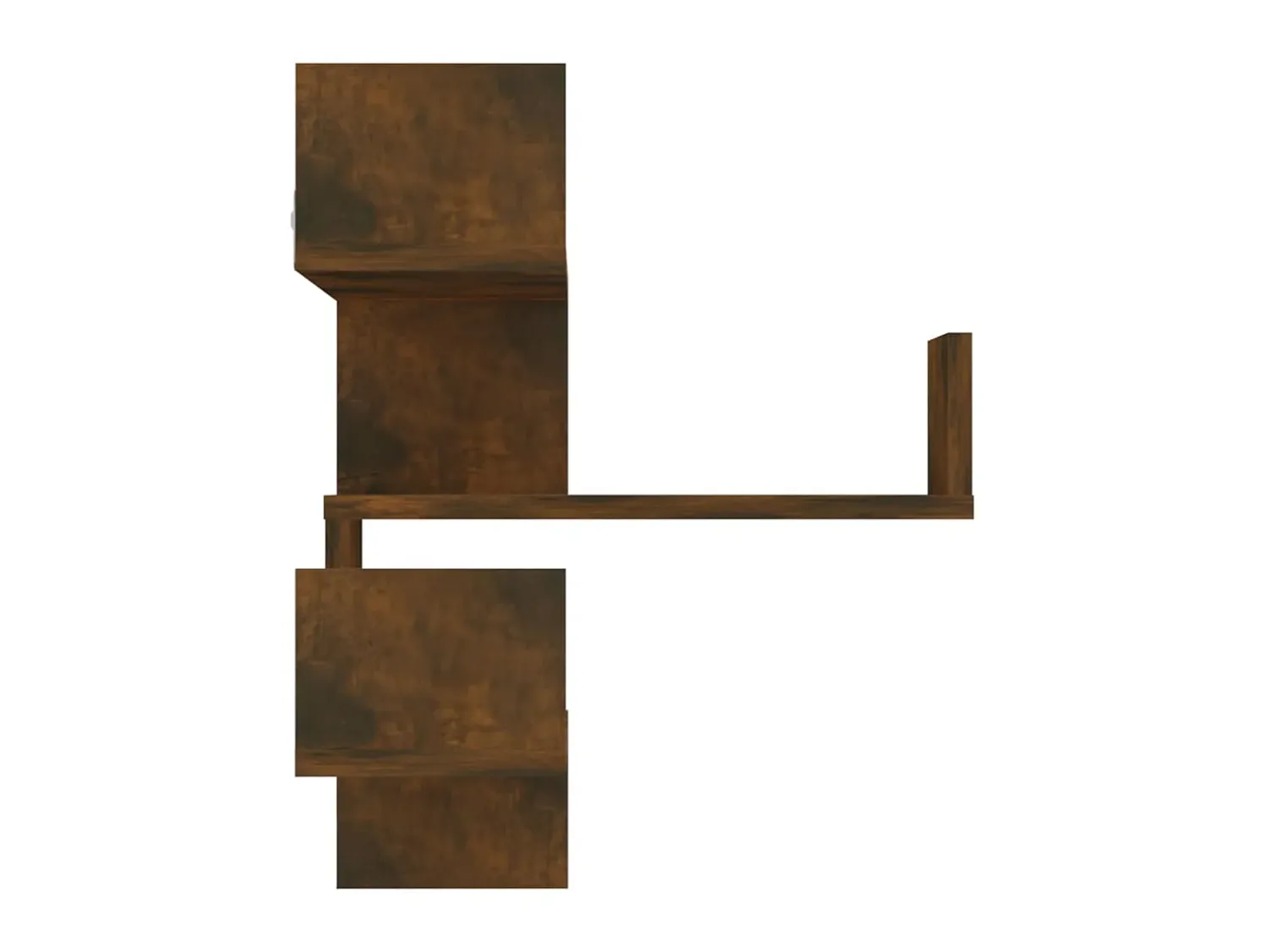 Prateleira| Estante canto 2pcs 40x40x50cm derivados madeira carvalho fumado PT476127 Castanho