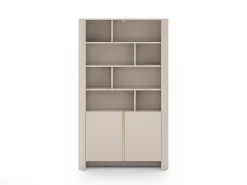 Biblioteca| Estante, Caxemira, 103 x 39 x 160 cm | Móveis modernos com cantos arredondados Bege