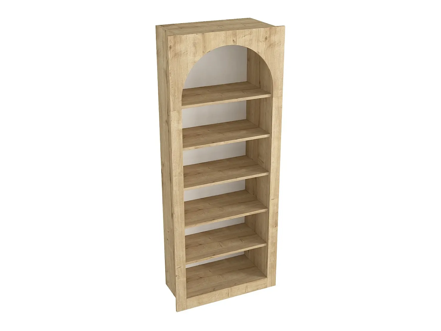 Hot Vente-unique Estante com 6 nichos - - CYMORA Natural claro