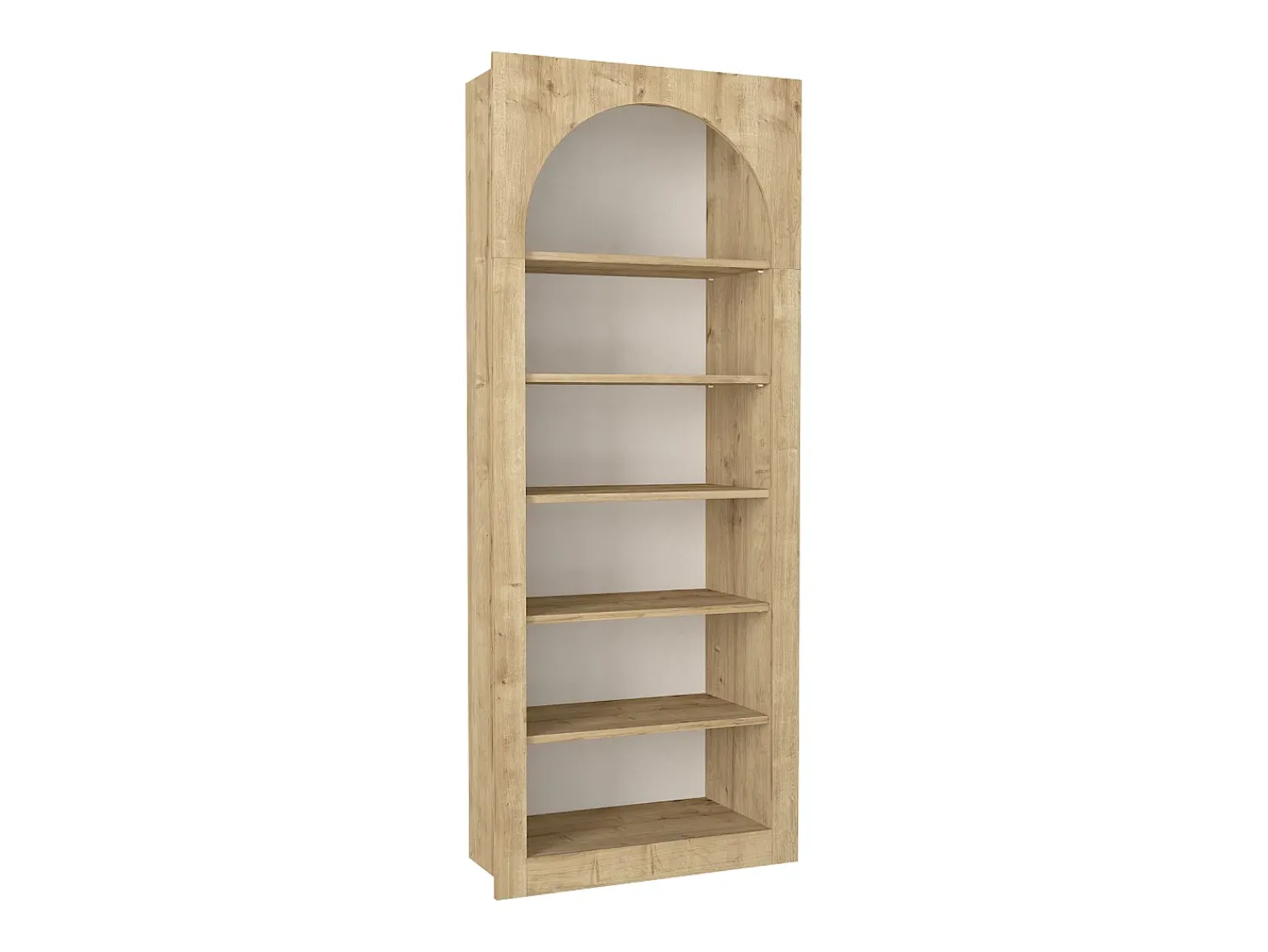 Hot Vente-unique Estante com 6 nichos - - CYMORA Natural claro
