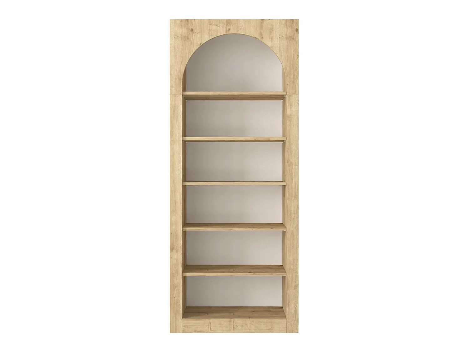 Hot Vente-unique Estante com 6 nichos - - CYMORA Natural claro