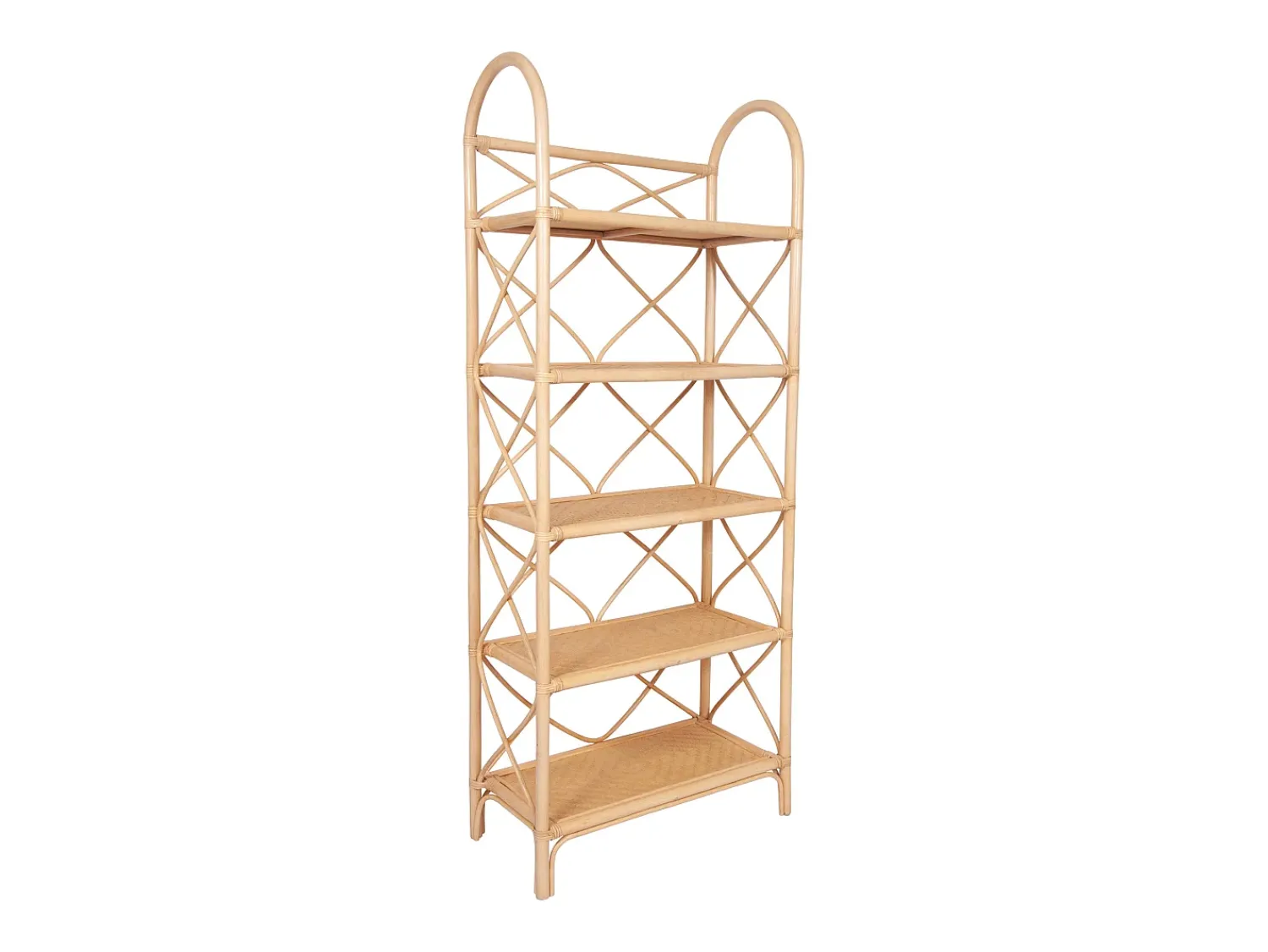 Prateleira|Vente-unique Estante com 5 prateleiras em vime e bambu - Natural - ZARYNO Natural claro