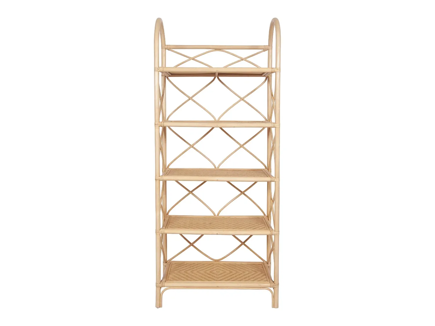 Prateleira|Vente-unique Estante com 5 prateleiras em vime e bambu - Natural - ZARYNO Natural claro