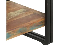 New vidaxl Estante com 5 prateleiras 60x30x180cm madeira recuperada maciça Castanho