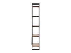 Biblioteca| Estante com 5 prateleiras 90x30x180cm madeira de acácia maciça PT550879 Castanho