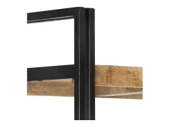 vidaxl Estante com 5 prateleiras 60x30x180cm madeira mangueira maciça^ Vitrina