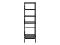 Vitrina*vidaxl Estante com 3 prateleiras derivados de madeira Preto