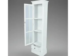 Biblioteca* Estante com 3 prateleiras elegante madeira PT304287 Branco