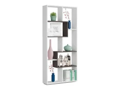 Prateleira|Dmora Estante Ddemira, Estante multiposições com 8 compartimentos, Estante de escritório, Prateleira divisória, 80x25h180 cm, e Ã