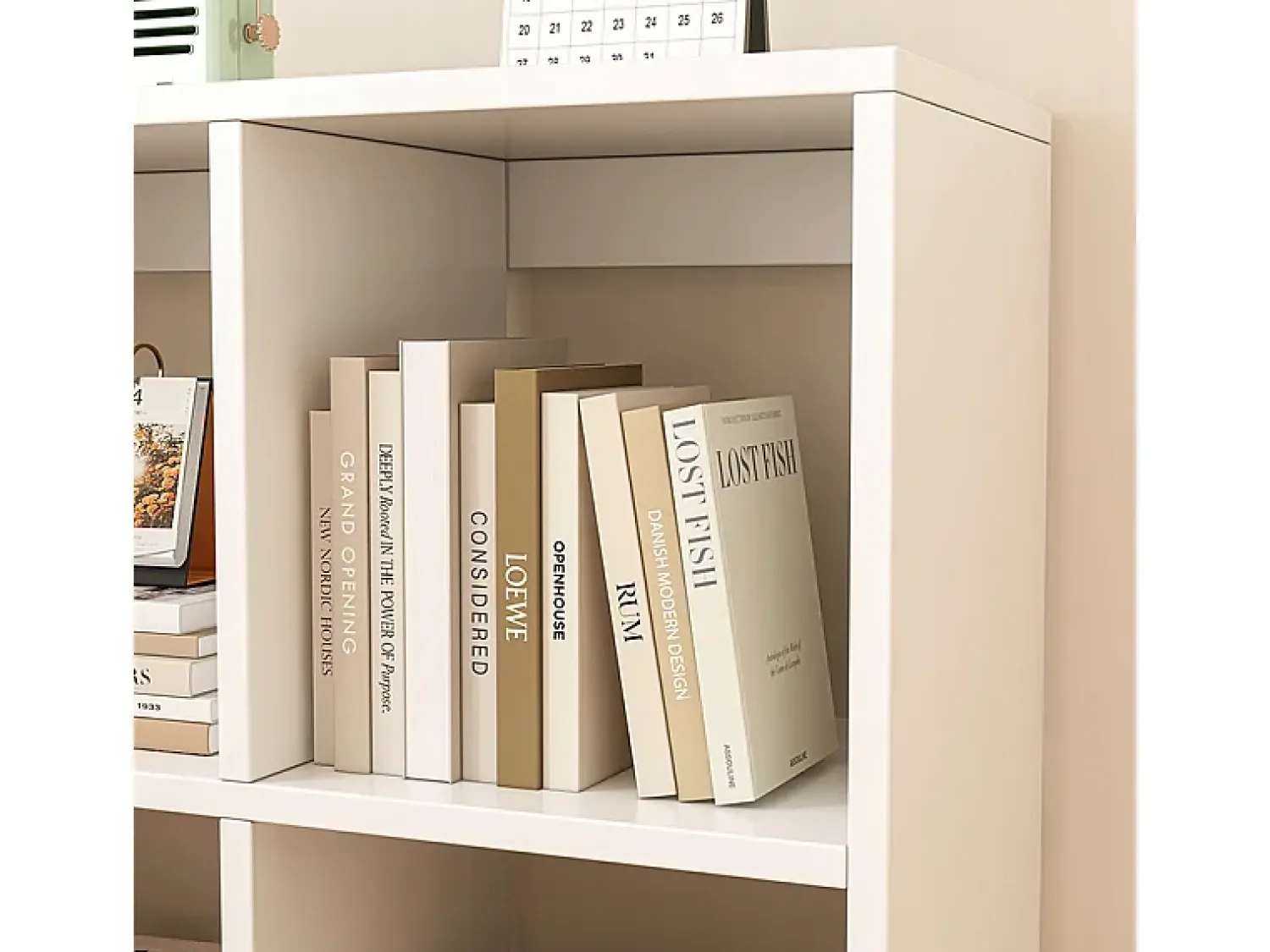 Prateleira| ESTANTE DE 6 PRATELEIRAS PARA LIVROS BRANCA ARMÁRIO ABERTO MODERNO LOFT 100x67x30 cm Branco