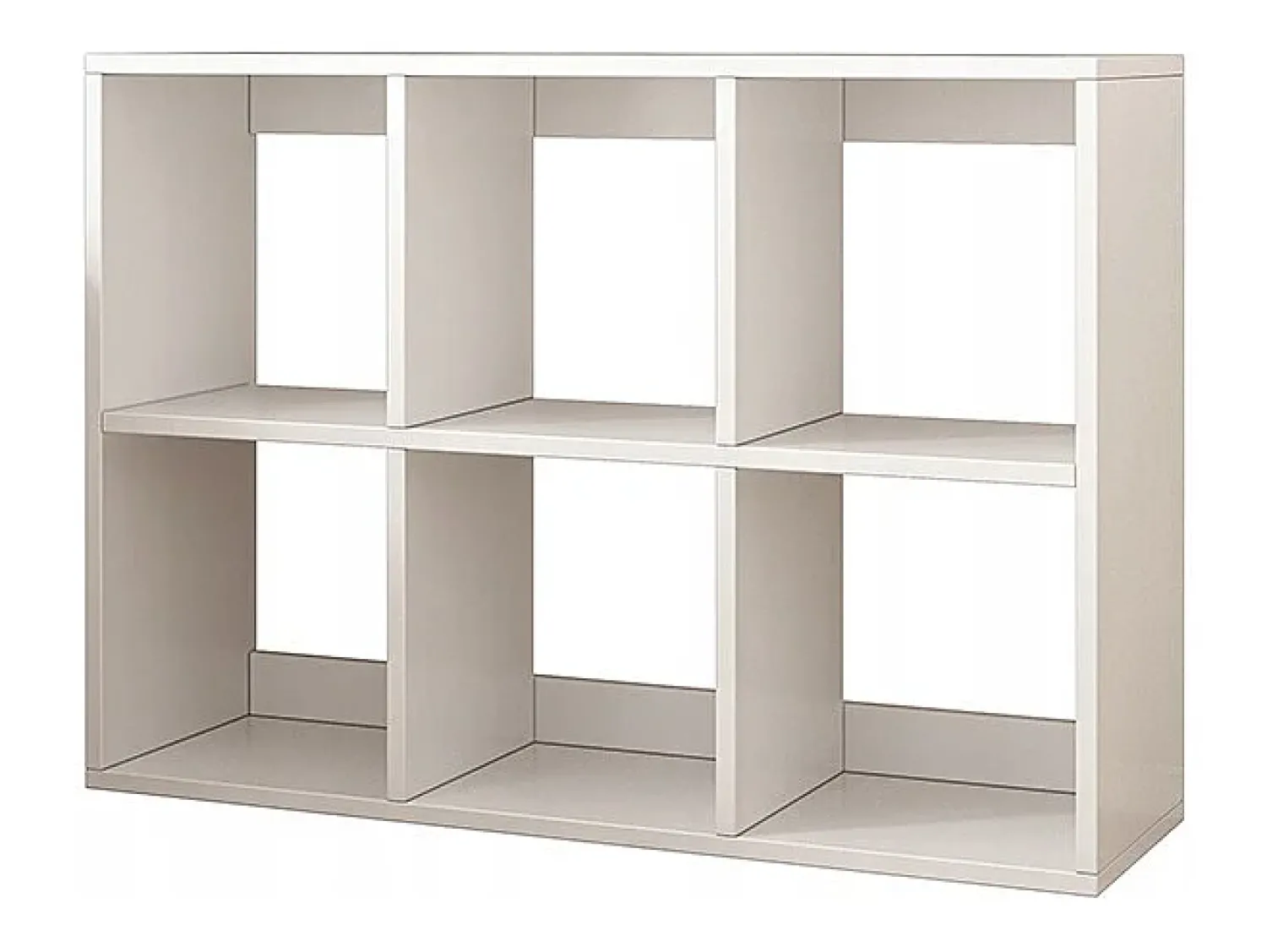 Prateleira| ESTANTE DE 6 PRATELEIRAS PARA LIVROS BRANCA ARMÁRIO ABERTO MODERNO LOFT 100x67x30 cm Branco