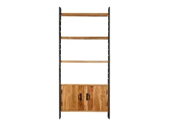 Discount vidaxl Estante de 4 prateleiras 80x30x180 cm madeira acácia maciça Castanho
