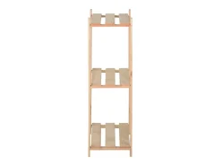 Helloshop26 Estante de armazenamento de 3 níveis 60 x 28,5 x 90 cm madeira maciça de pinho 02_0000653^ Prateleira