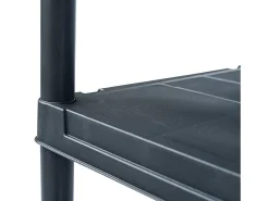 Prateleira* Estante de arrumação 125 kg 60x30x180 cm plástico PT611766 Preto