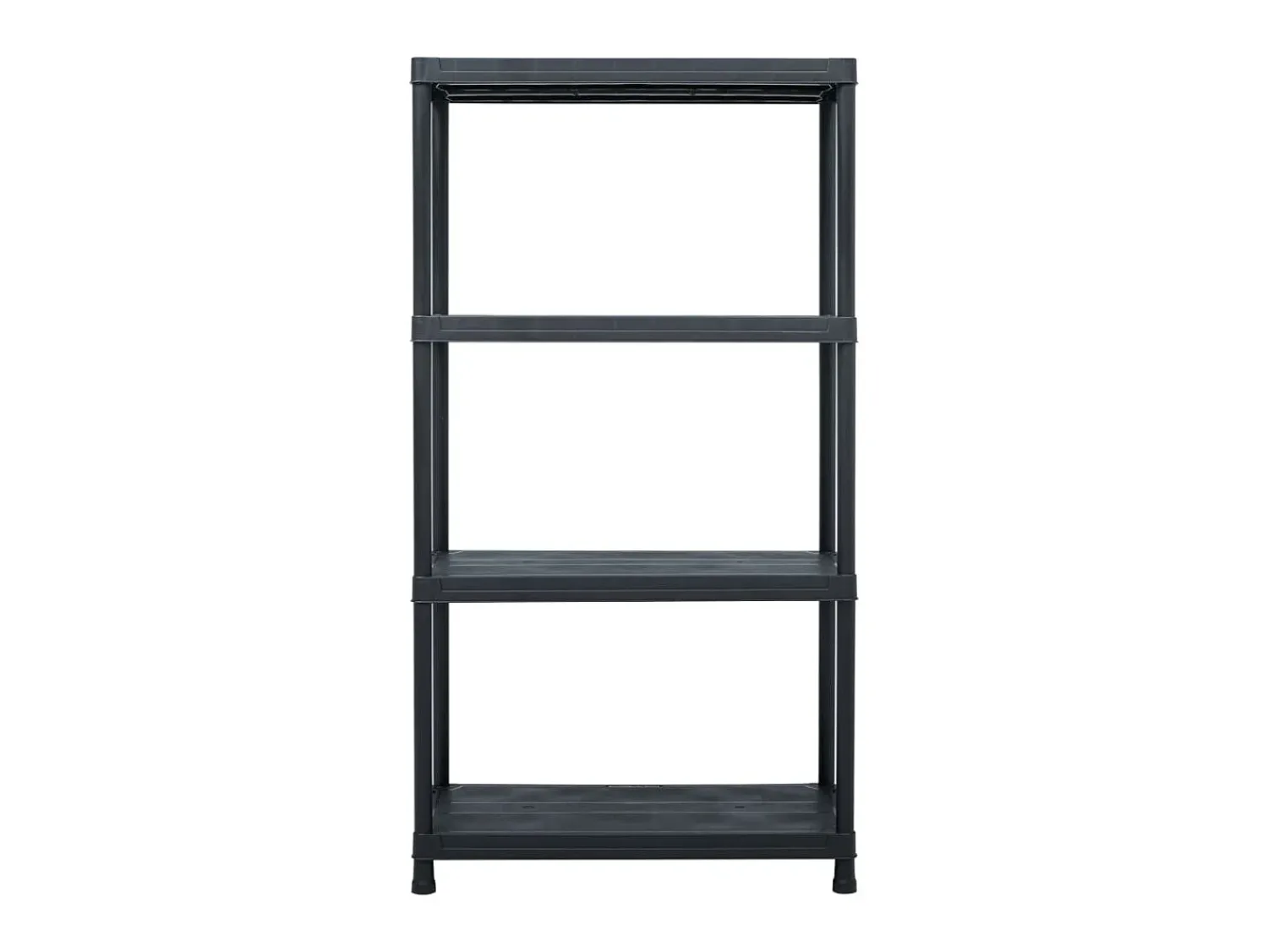 Discount Estante de arrumação 100 kg 60x30x138 cm plástico PT810038 Preto