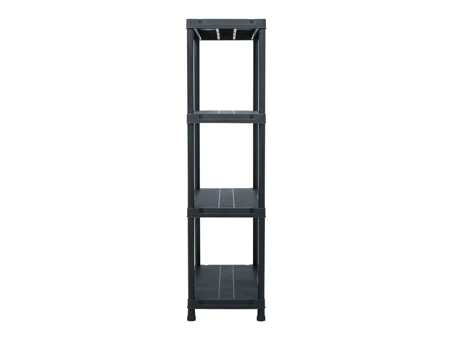 Discount Estante de arrumação 100 kg 60x30x138 cm plástico PT810038 Preto